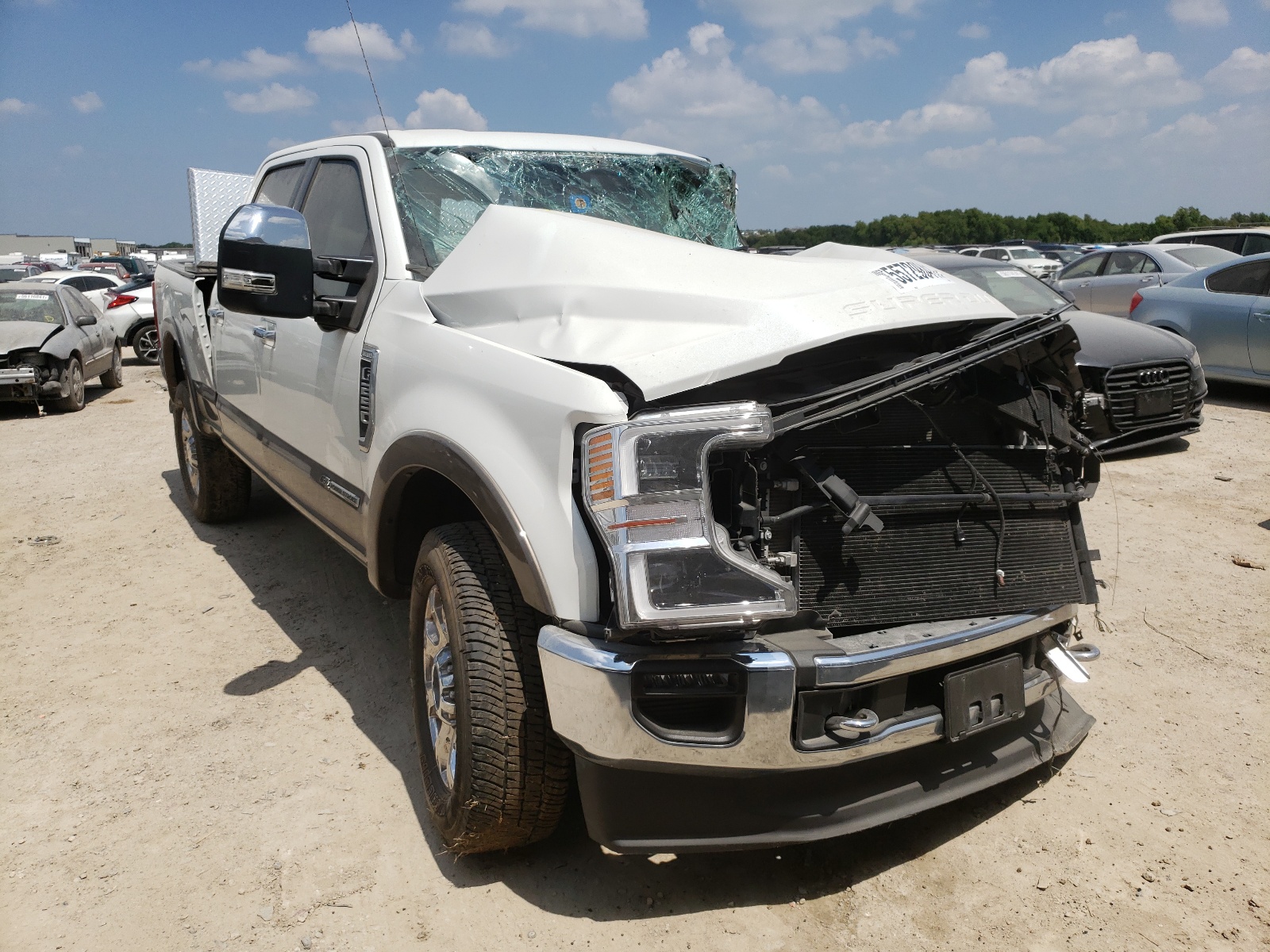 FORD F250 SUPER 2020 with VIN 1FT7W2BT8LED95116 - Photo from auction