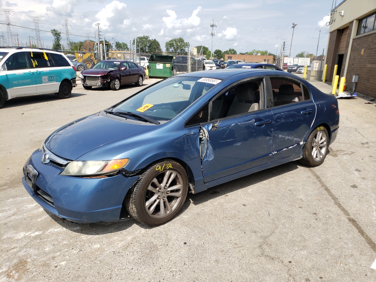 Photo 2 from auction – 2008 HONDA CIVIC LX with VIN 1HGFA16558L047665