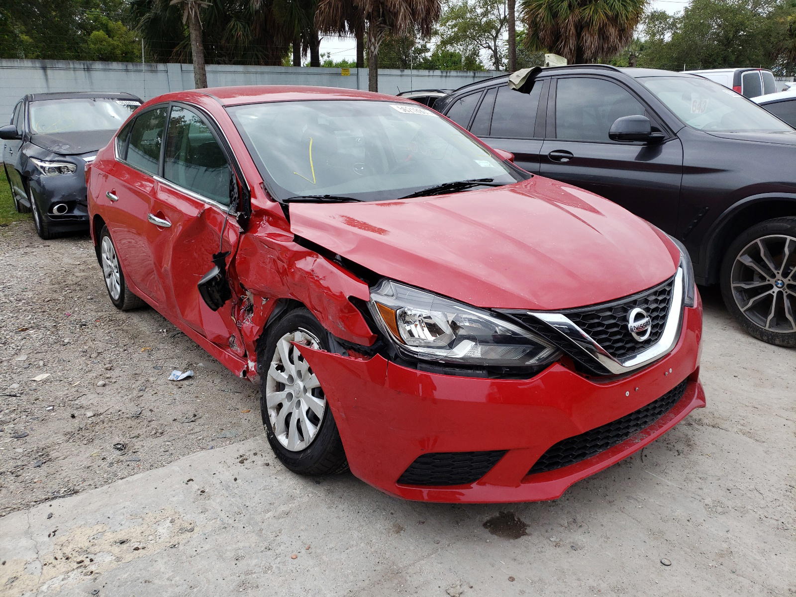 NISSAN SENTRA S 2017 with VIN 3N1AB7AP3HL709087 - Photo from auction