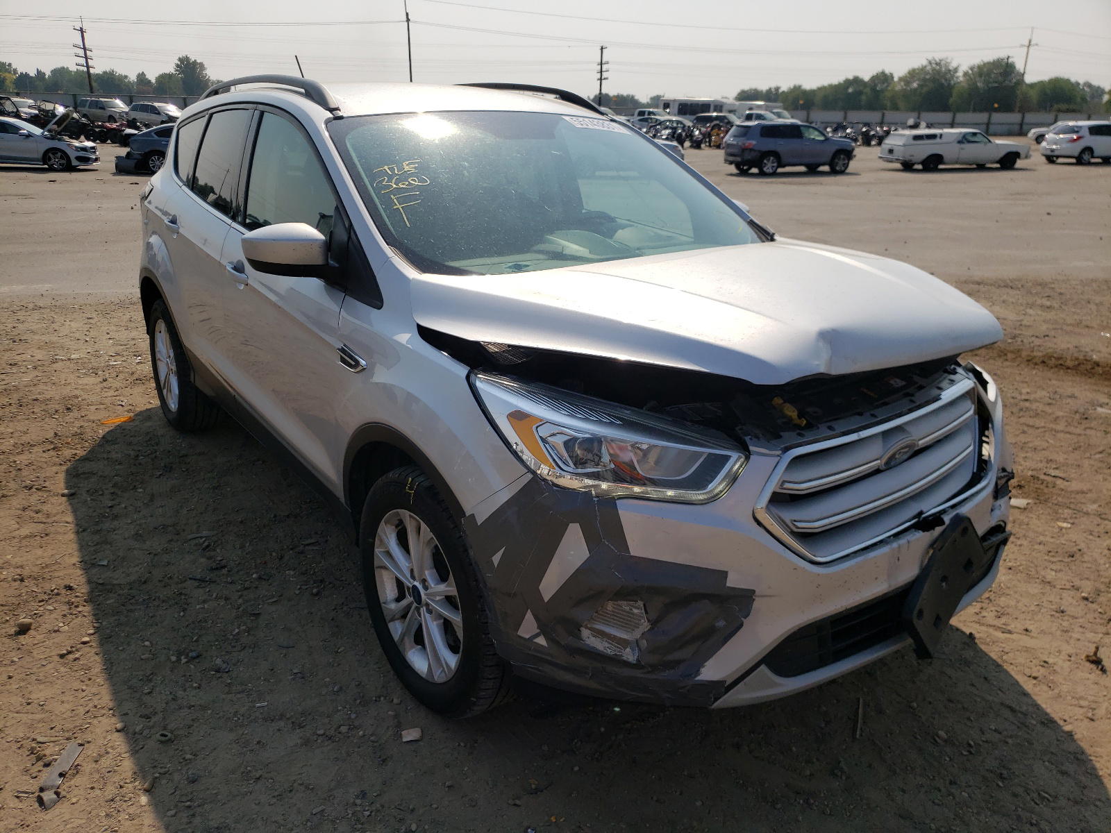 FORD ESCAPE SEL 2018 with VIN 1FMCU9HDXJUA23532 - Photo from auction