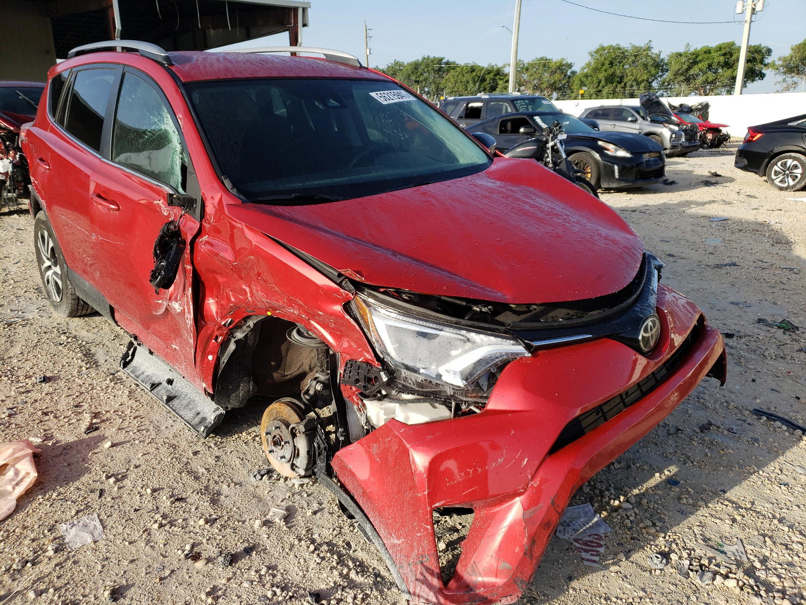 TOYOTA RAV4 LE 2017 with VIN 2T3BFREV0HW605191 - Photo from auction