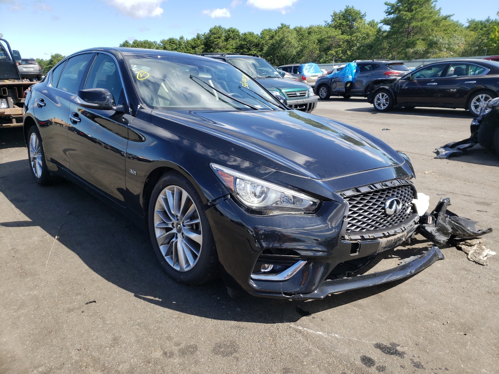 INFINITI Q50 LUXE 2018 with VIN JN1EV7AR4JM436280 - Photo from auction
