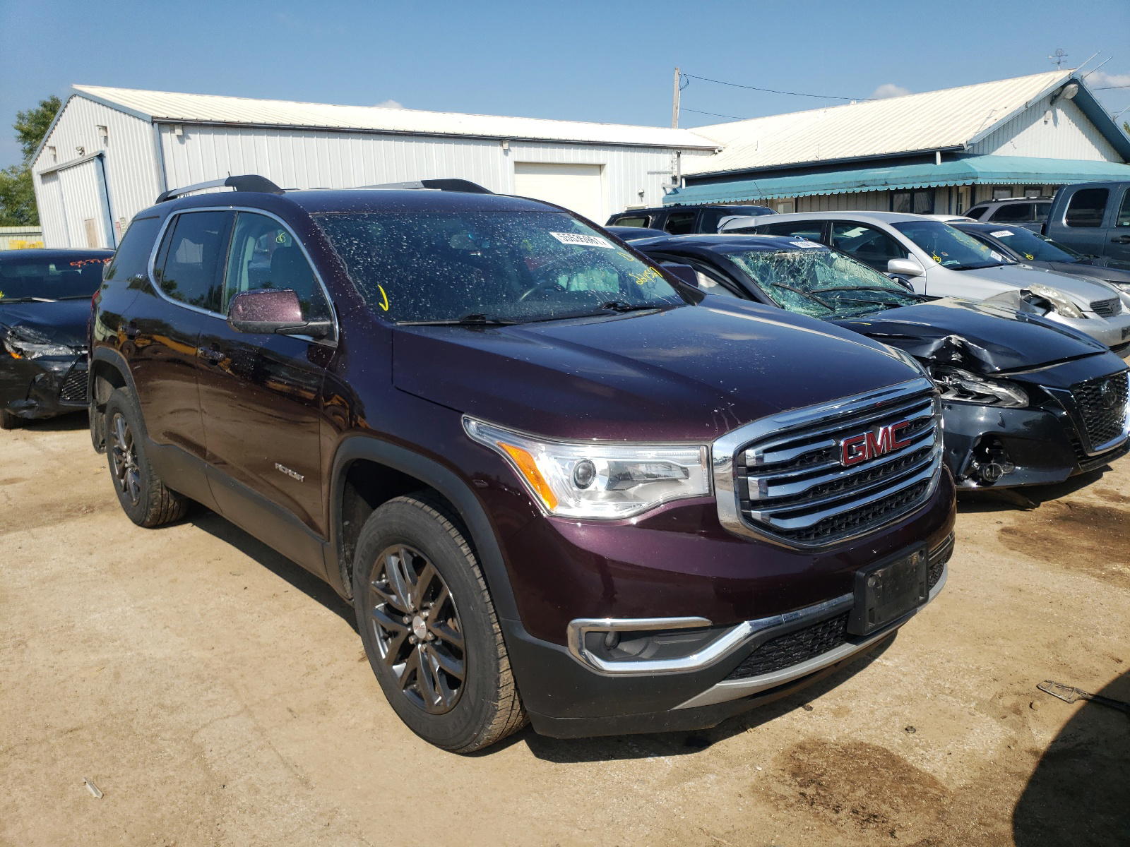 GMC ACADIA SLT 2017 with VIN 1GKKNULS5HZ224567 - Photo from auction