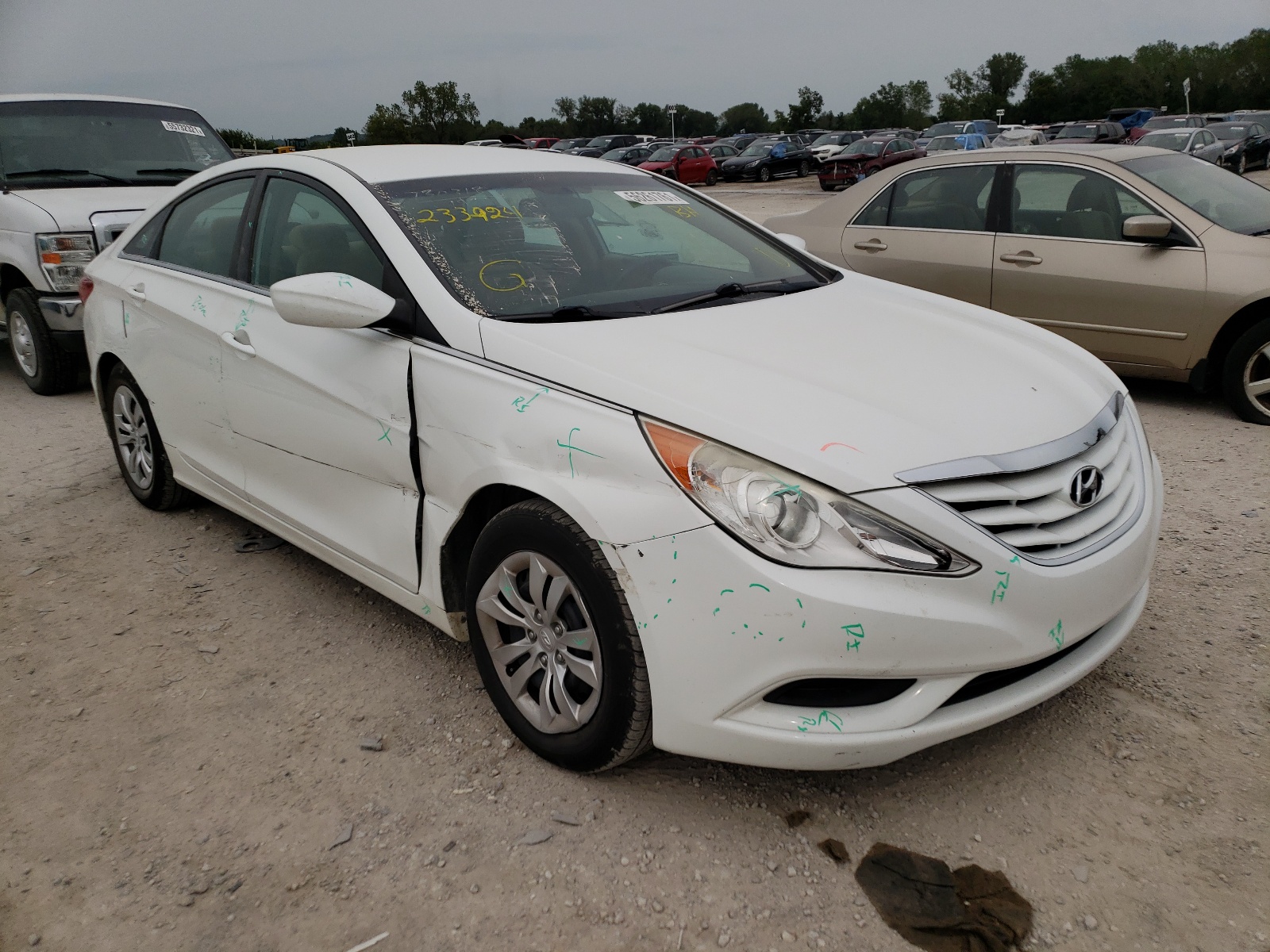 HYUNDAI SONATA GLS 2011 with VIN 5NPEB4ACXBH233924 - Photo from auction