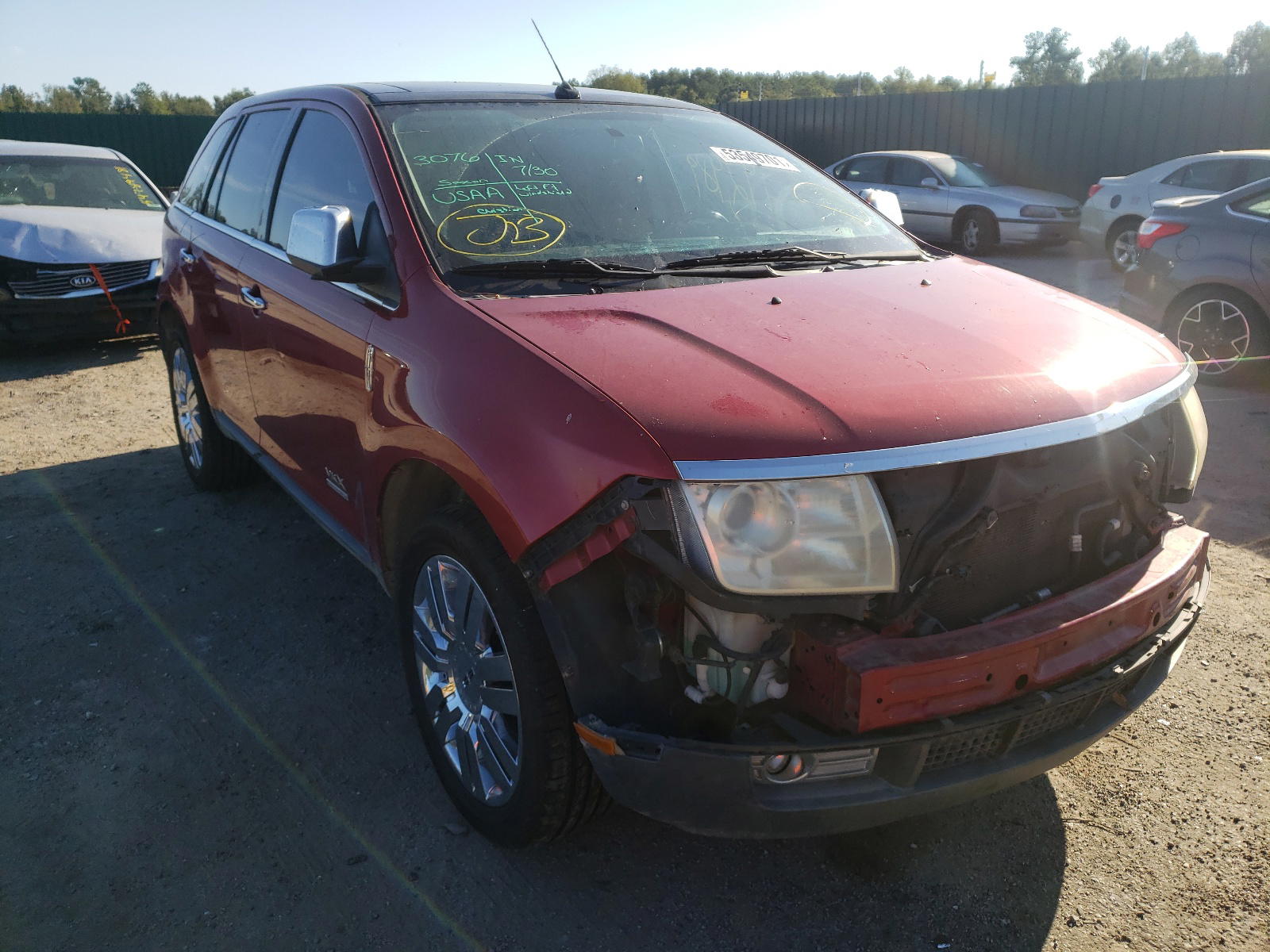 LINCOLN MKX 2008 with VIN 2LMDU68C08BJ06269 - Photo from auction