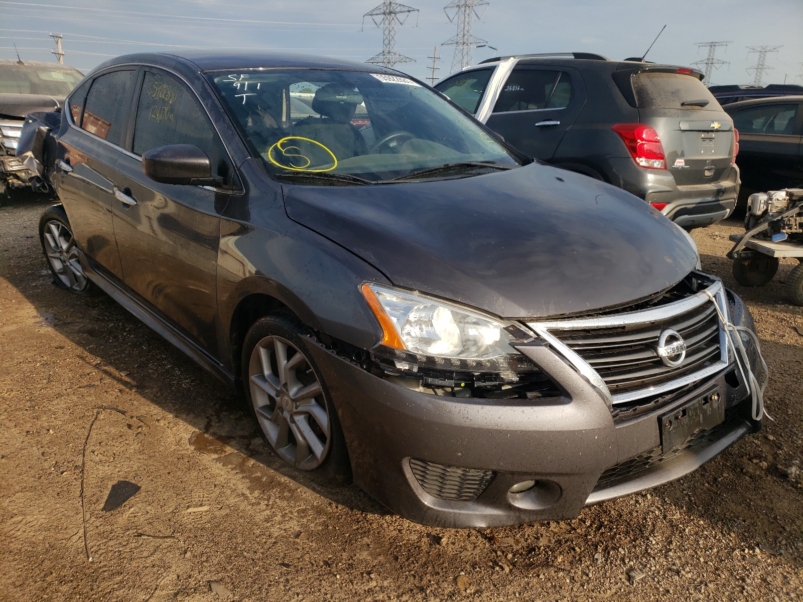 NISSAN SENTRA S 2013 with VIN 3N1AB7AP3DL561968 - Photo from auction