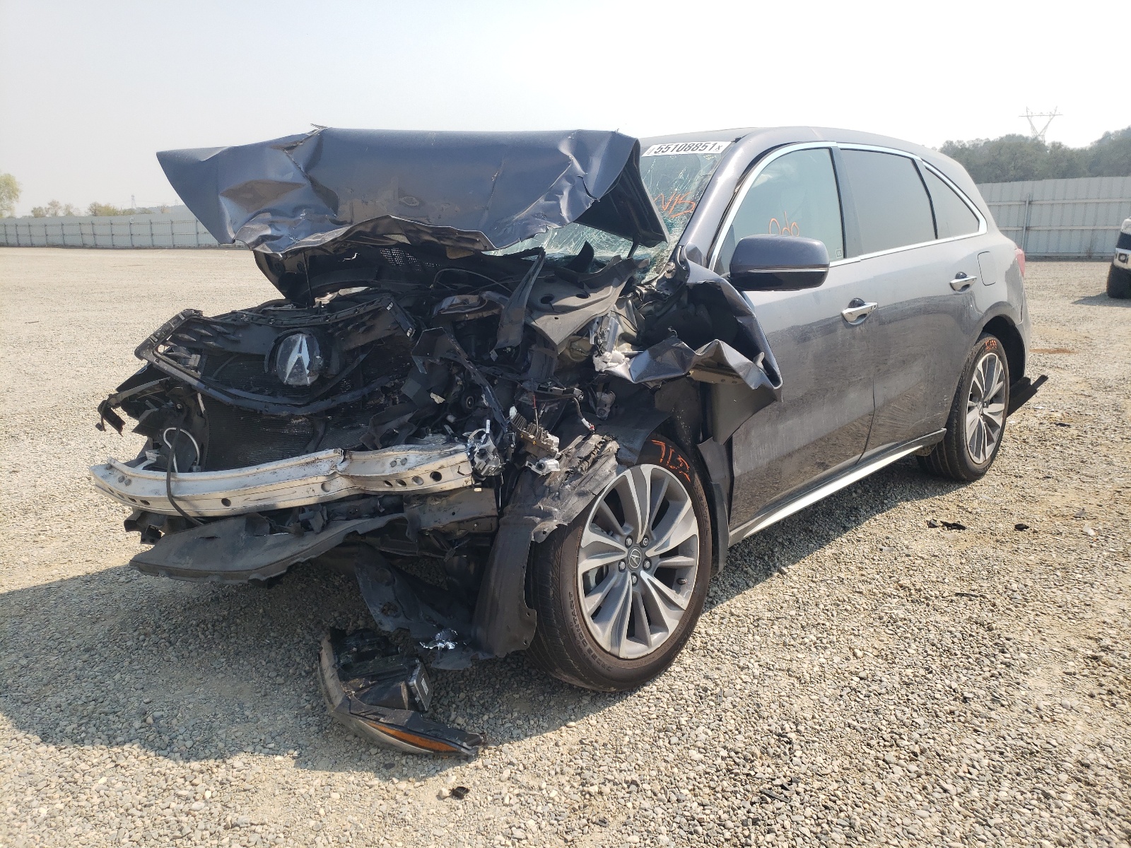 Photo 2 from auction – 2017 ACURA MDX TECHNO with VIN 5J8YD4H54HL008614