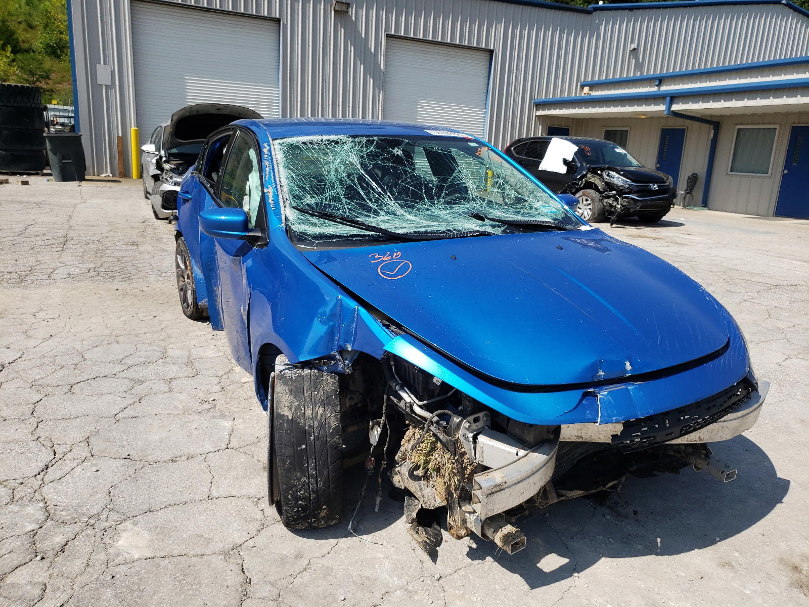 DODGE DART SE 2016 with VIN 1C3CDFAA0GD607390 - Photo from auction