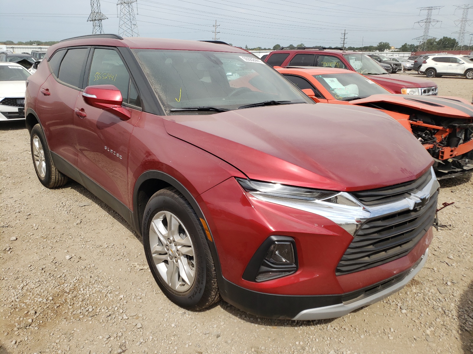 Photo 1 from auction – 2021 CHEVROLET BLAZER 2LT with VIN 3GNKBHR49MS567692