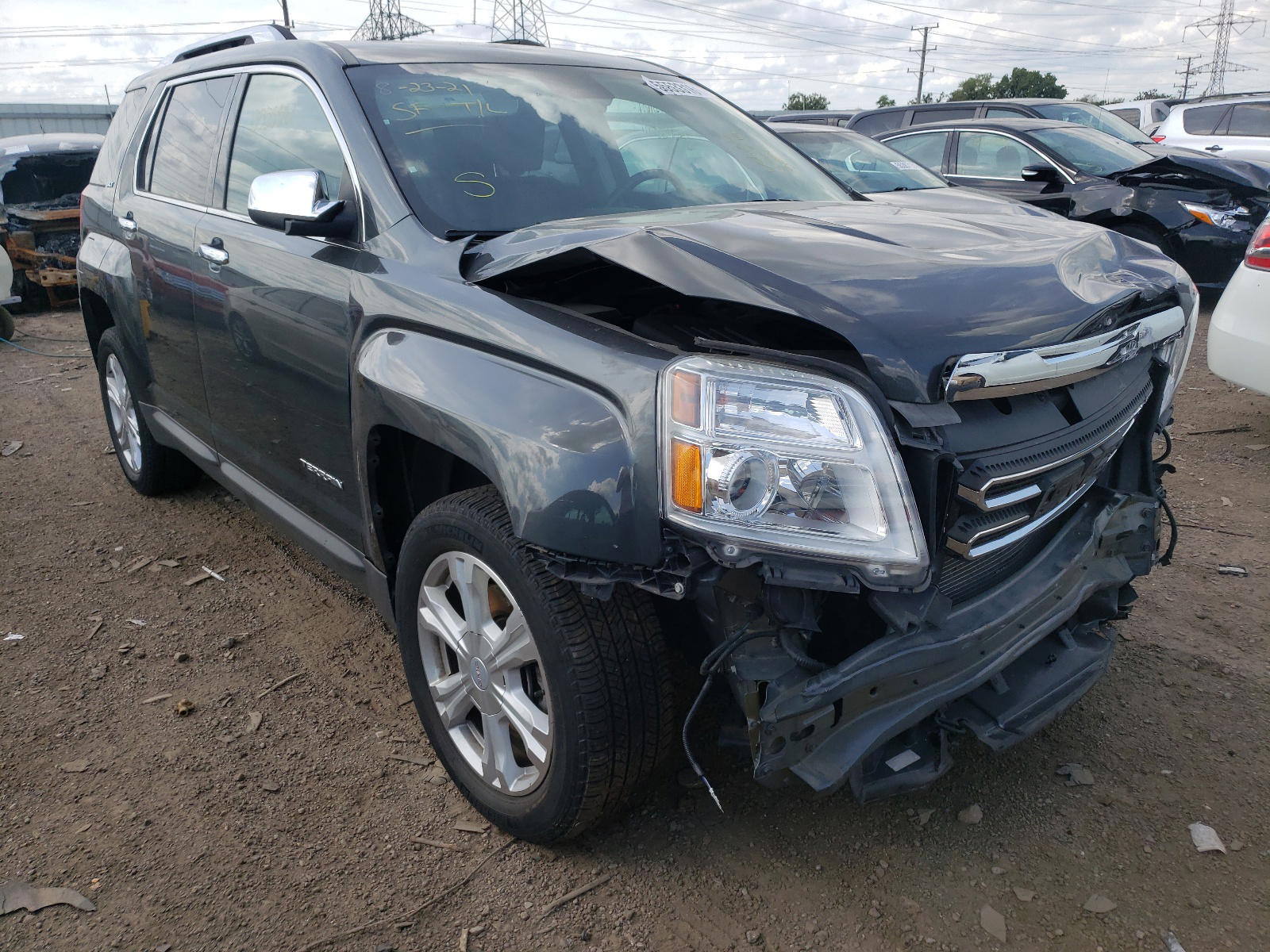 GMC TERRAIN SL 2017 with VIN 2GKFLUE35H6167411 - Photo from auction