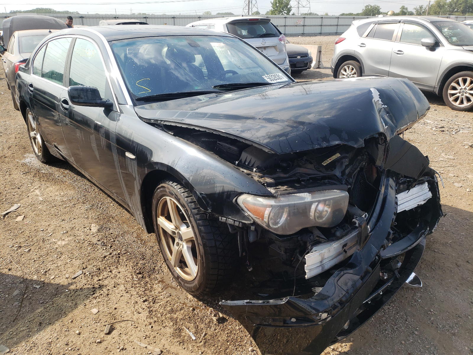 BMW 745 LI 2002 with VIN WBAGN63442DR05934 - Photo from auction