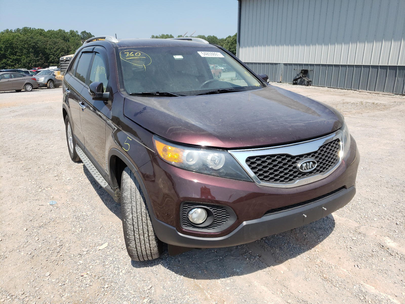 KIA SORENTO BA 2012 with VIN 5XYKTDA69CG282941 - Photo from auction