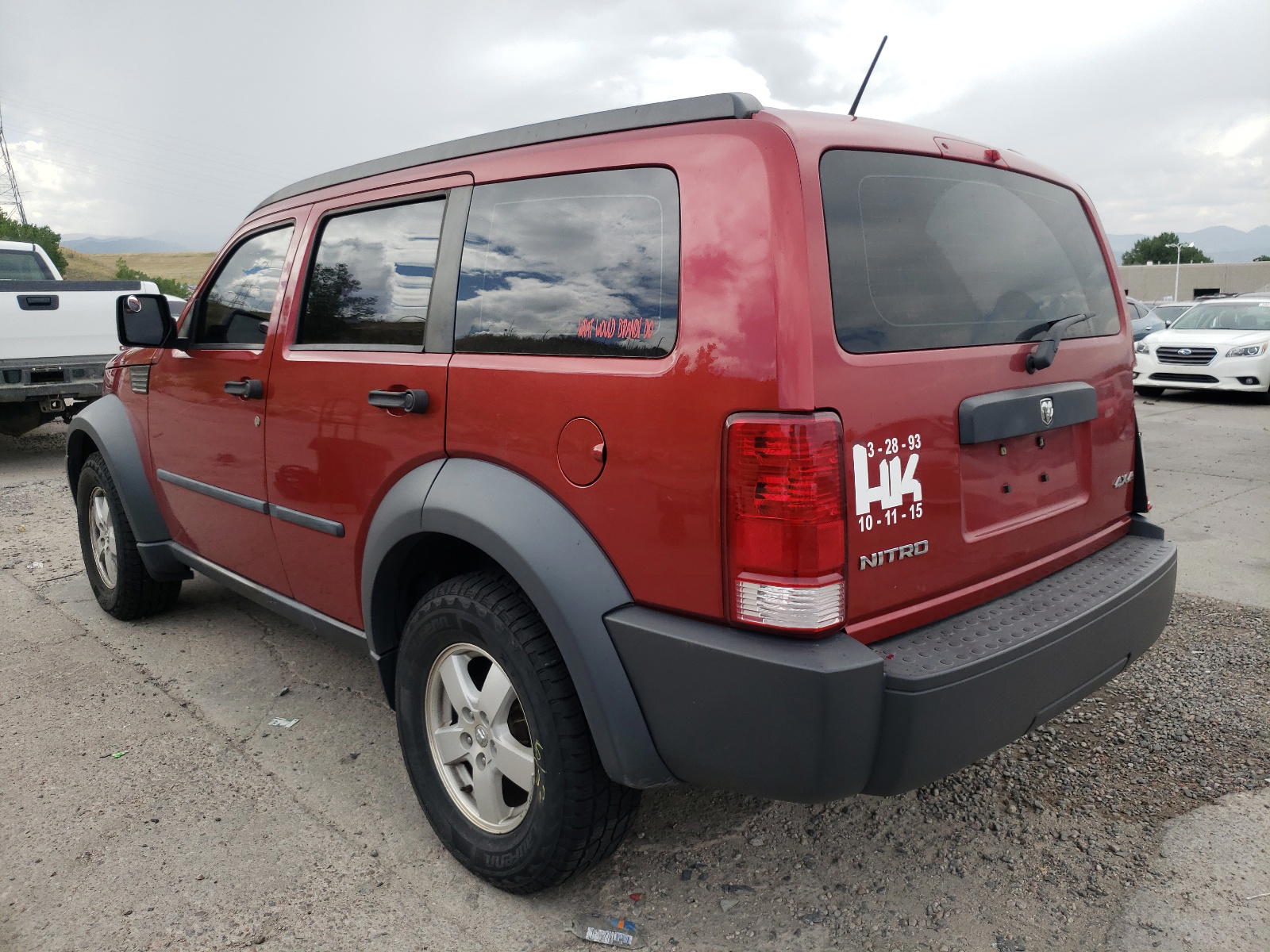 Photo 3 from auction – 2008 DODGE NITRO SXT with VIN 1D8GU28K98W115050