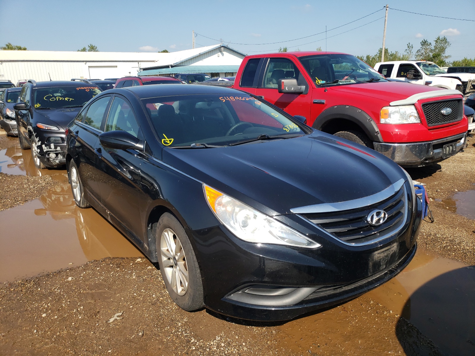 HYUNDAI SONATA GLS 2014 with VIN 5NPEB4AC8EH877653 - Photo from auction