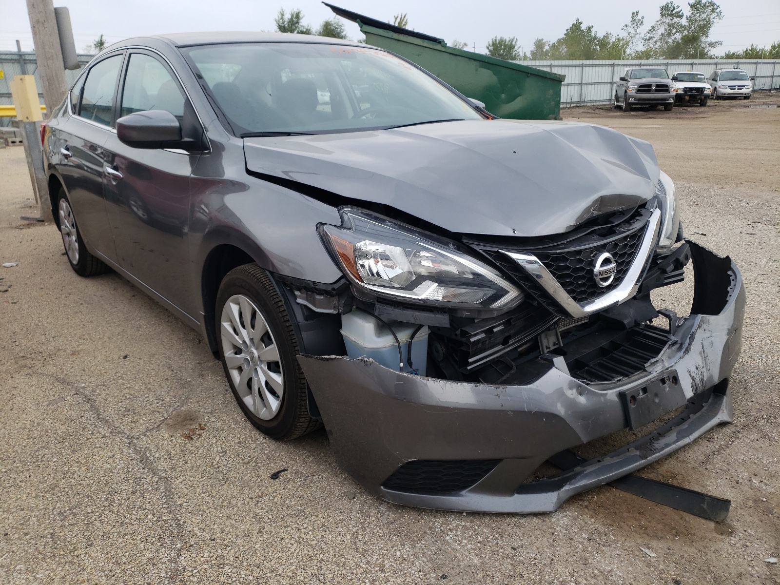 NISSAN SENTRA S 2017 with VIN 3N1AB7AP2HY350401 - Photo from auction