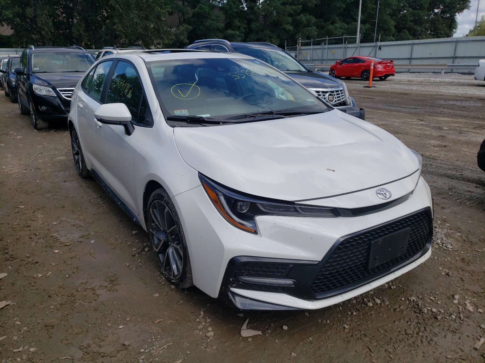 TOYOTA COROLLA SE 2020 with VIN 5YFP4RCE3LP028772 - Photo from auction