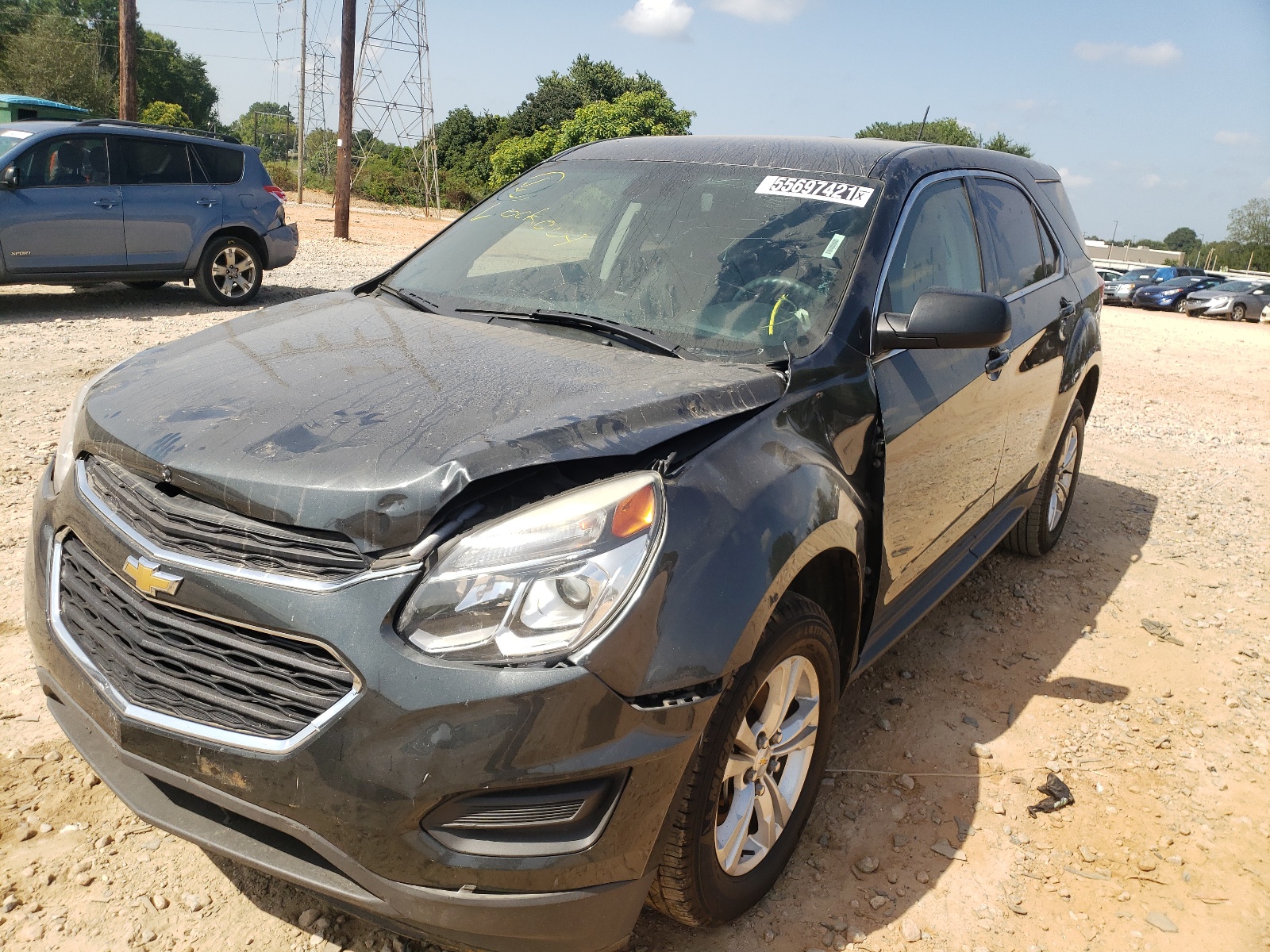 Photo 2 from auction – 2017 CHEVROLET EQUINOX LS with VIN 2GNALBEK7H1552443