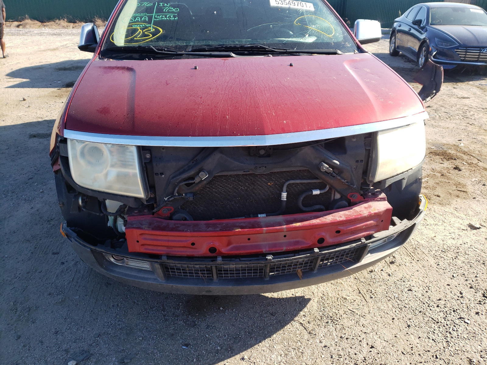 Photo 9 from auction – 2008 LINCOLN MKX with VIN 2LMDU68C08BJ06269