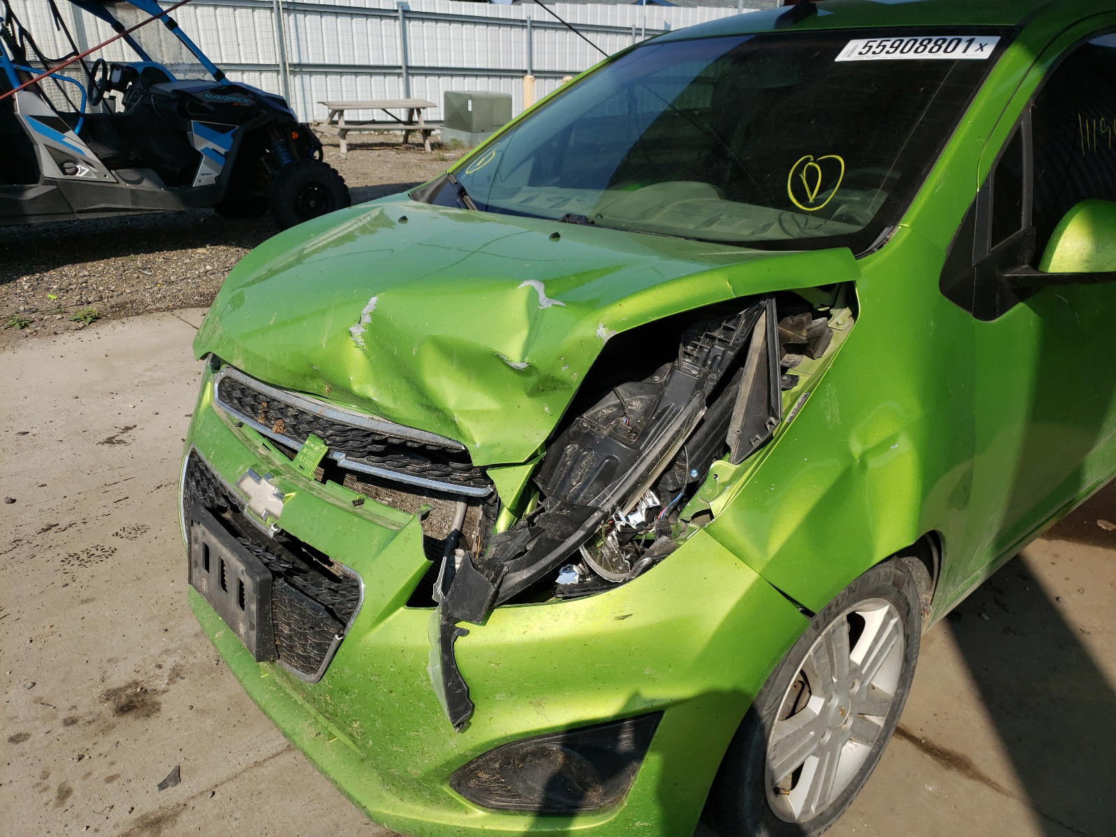 Photo 9 from auction – 2014 CHEVROLET SPARK LS with VIN KL8CA6S98EC592187