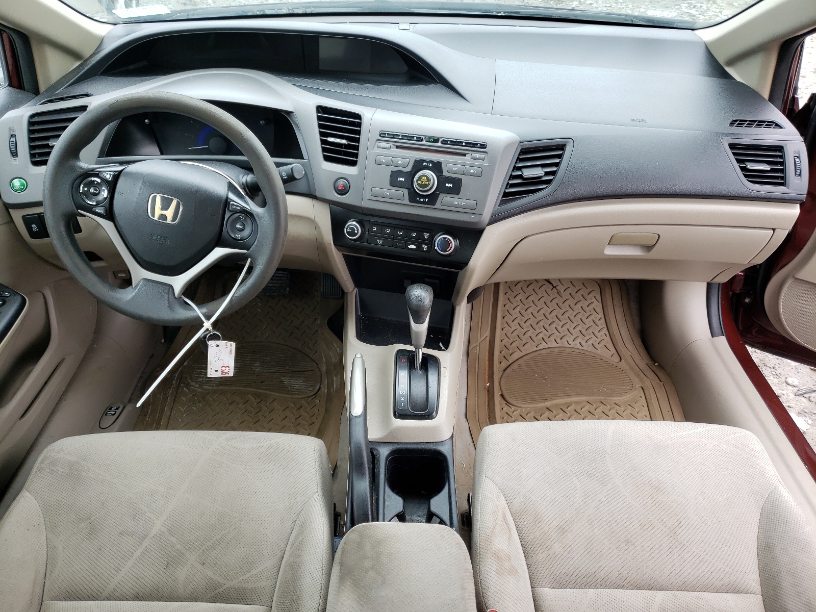 Photo 9 from auction – 2012 HONDA CIVIC LX with VIN 19XFB2F58CE025081