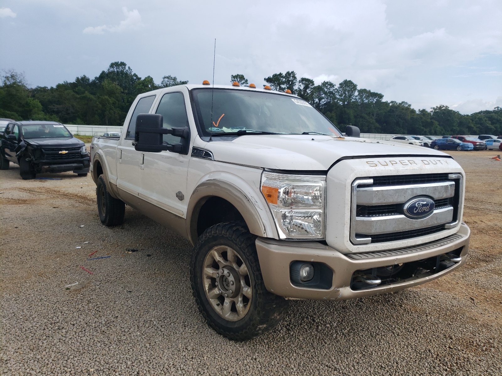 FORD F250 SUPER 2013 with VIN 1FT7W2BT1DEB44391 - Photo from auction
