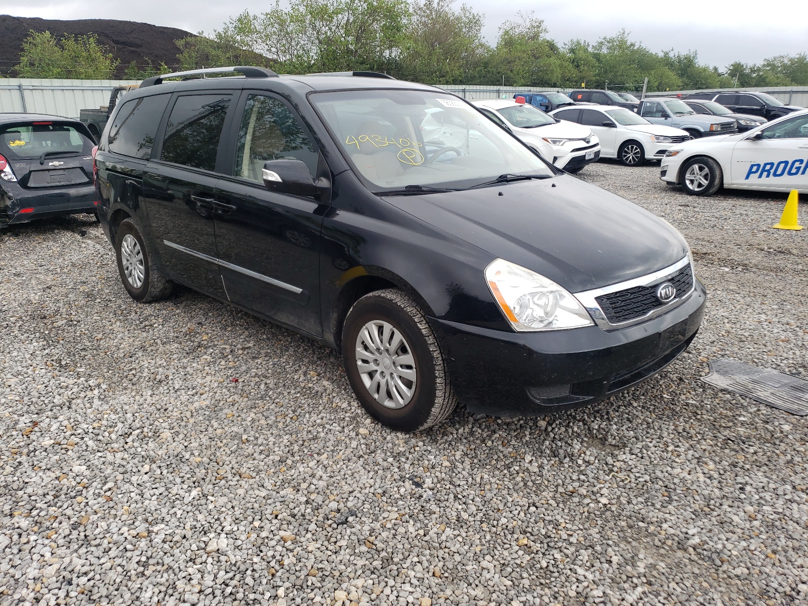 KIA SEDONA LX 2012 with VIN KNDMG4C74C6493406 - Photo from auction