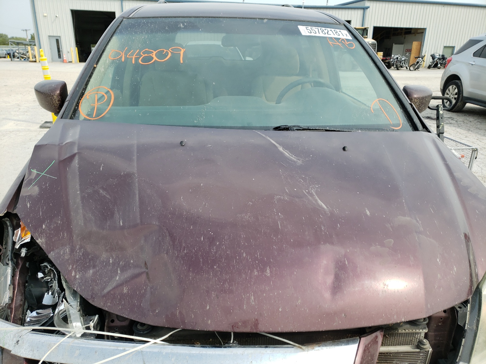 Photo 7 from auction – 2008 HONDA ODYSSEY EX with VIN 5FNRL38428B014809