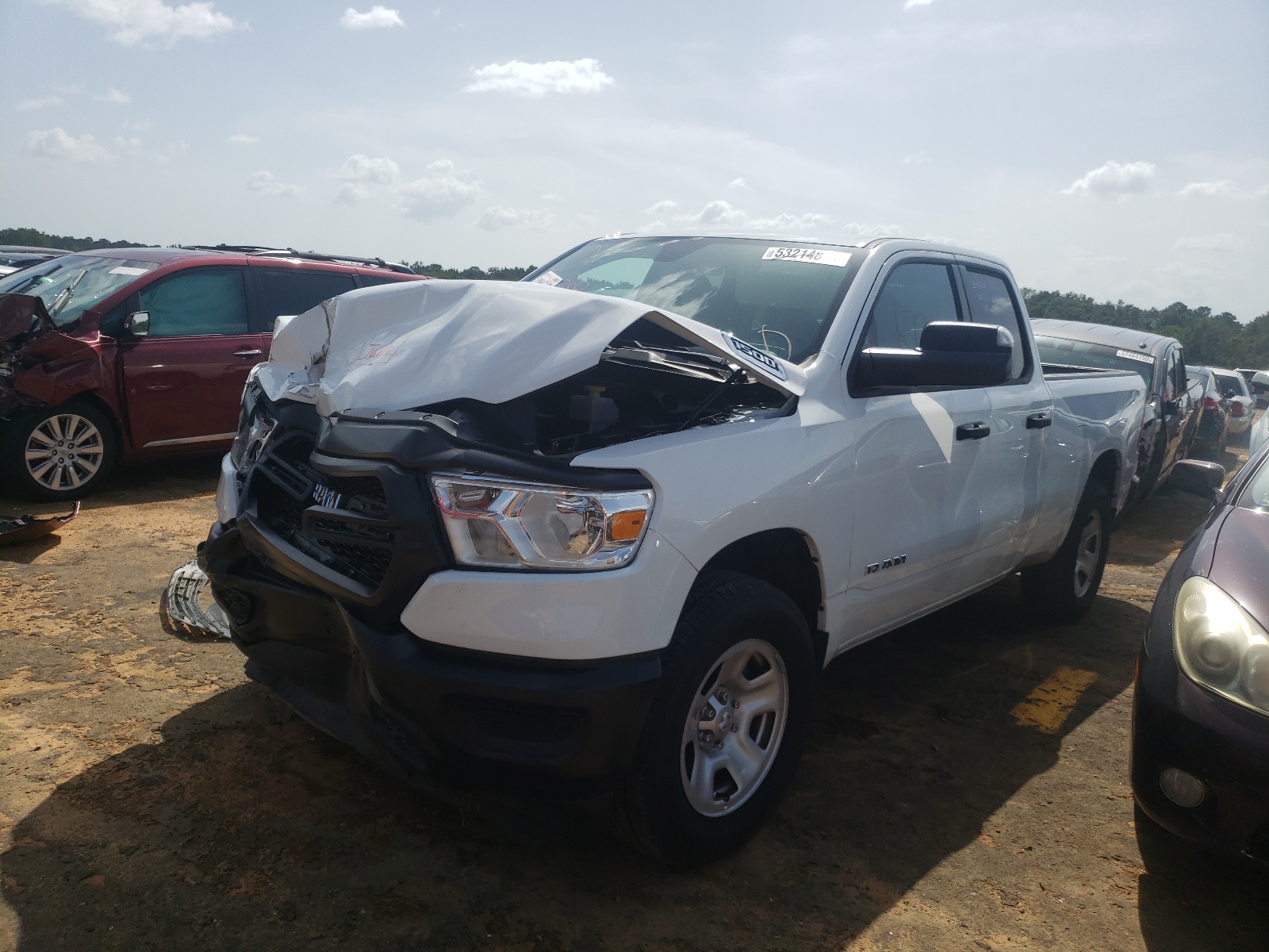 Photo 2 from auction – 2020 RAM 1500 TRADE with VIN 1C6SRECG1LN386222