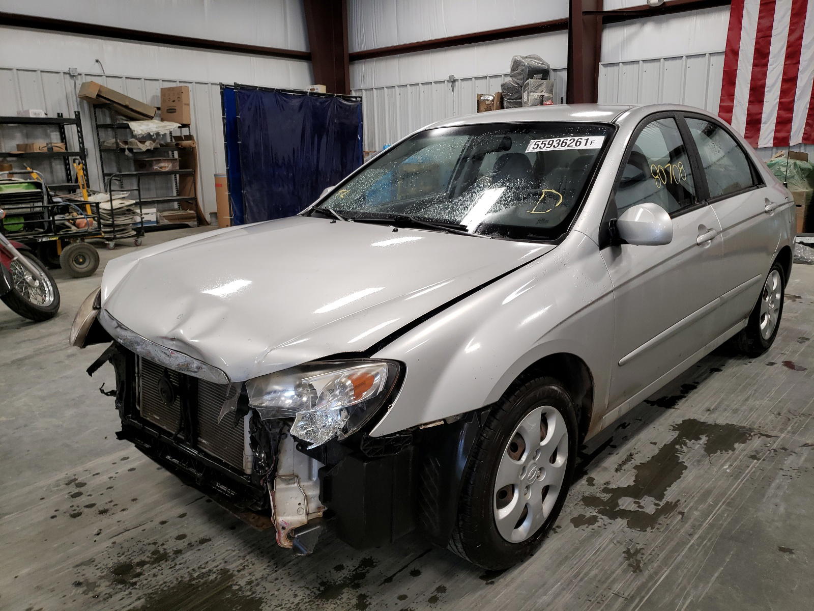 Photo 2 from auction – 2008 KIA SPECTRA EX with VIN KNAFE121685500943