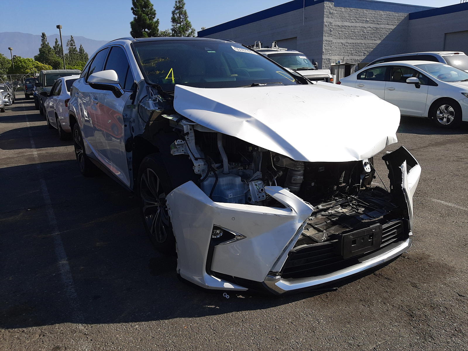 LEXUS RX 350 BAS 2019 with VIN 2T2ZZMCA9KC123549 - Photo from auction