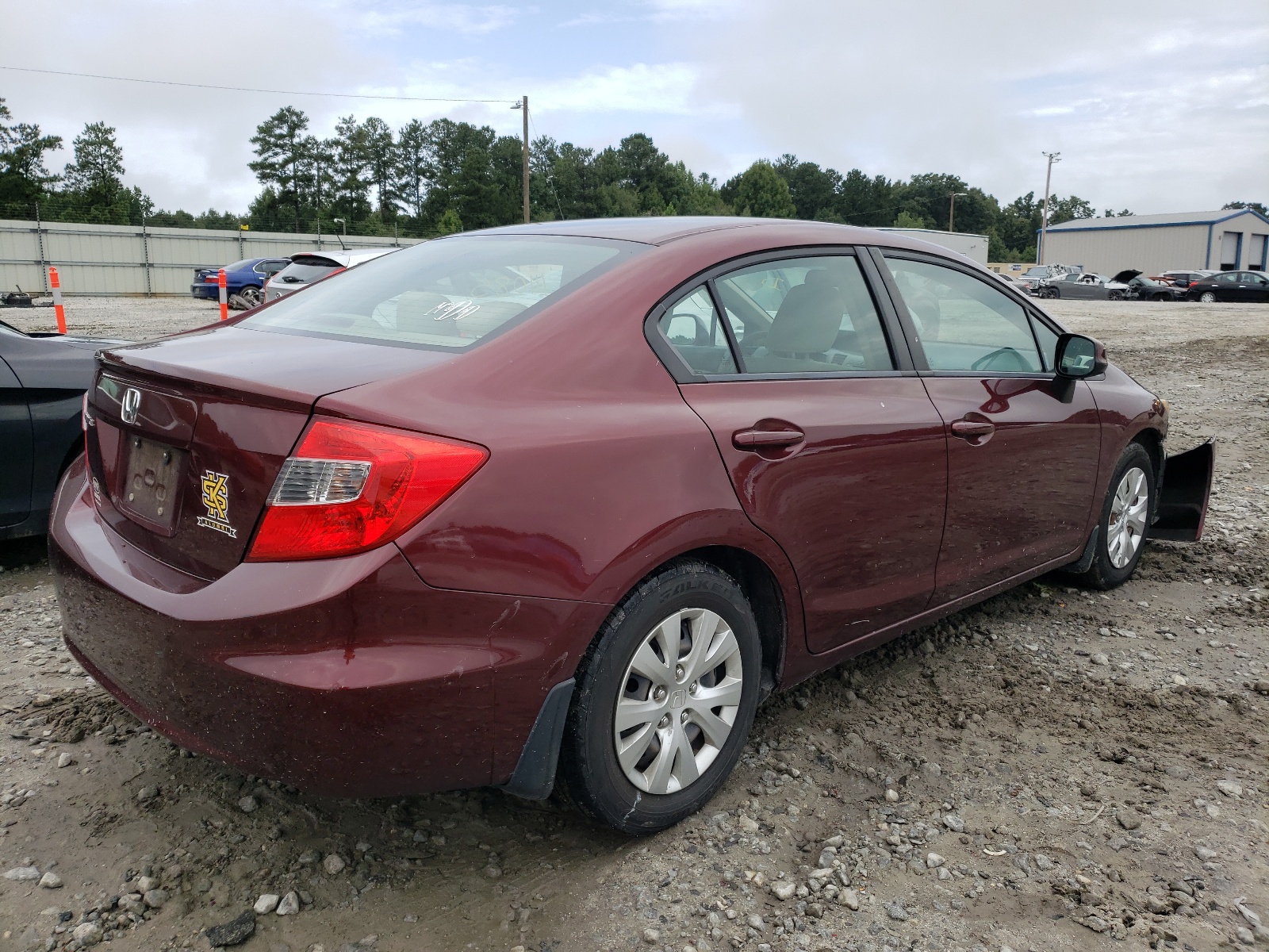 Photo 4 from auction – 2012 HONDA CIVIC LX with VIN 19XFB2F58CE025081