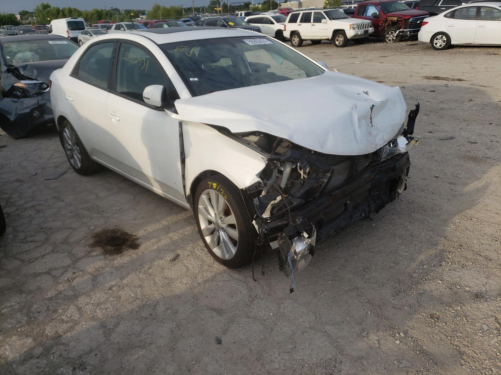 KIA FORTE SX 2013 with VIN KNAFW4A31D5657419 - Photo from auction