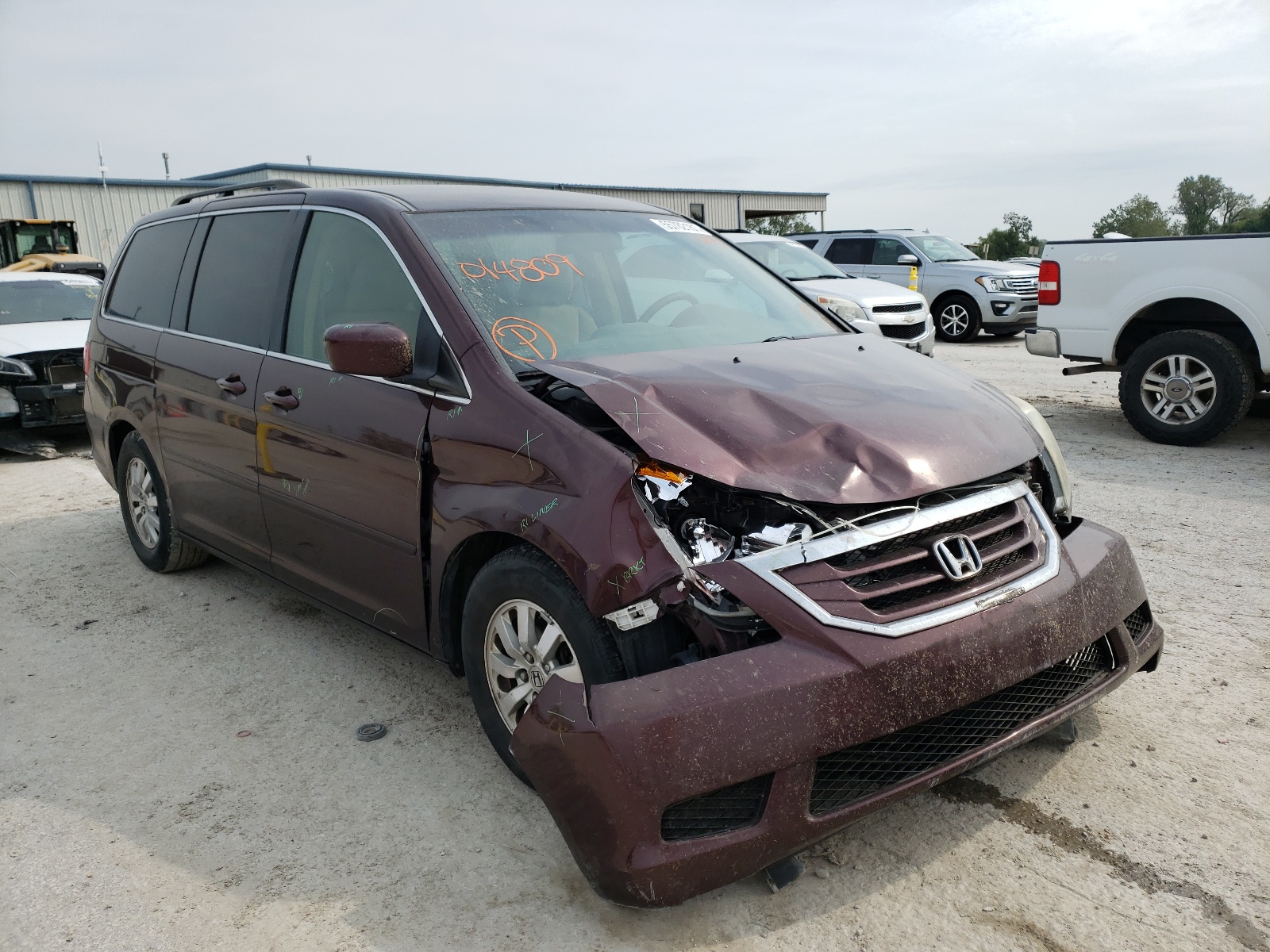 HONDA ODYSSEY EX 2008 with VIN 5FNRL38428B014809 - Photo from auction