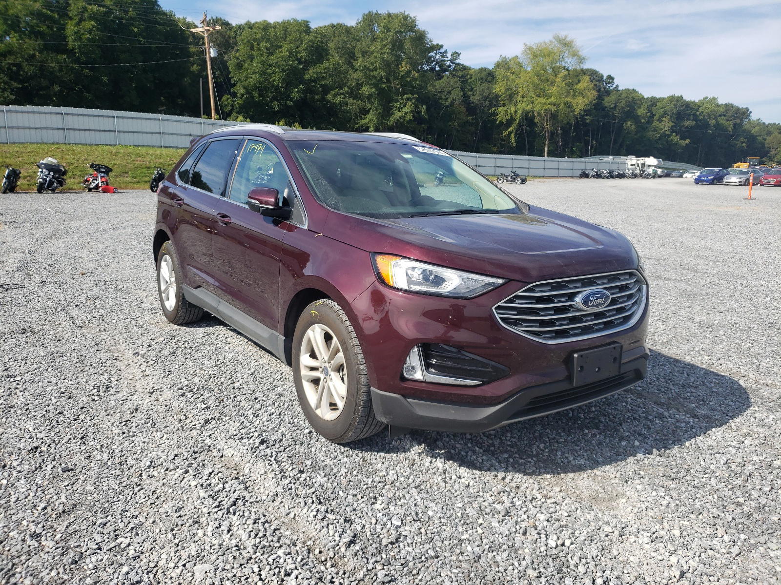 FORD EDGE SEL 2020 with VIN 2FMPK3J94LBA05983 - Photo from auction