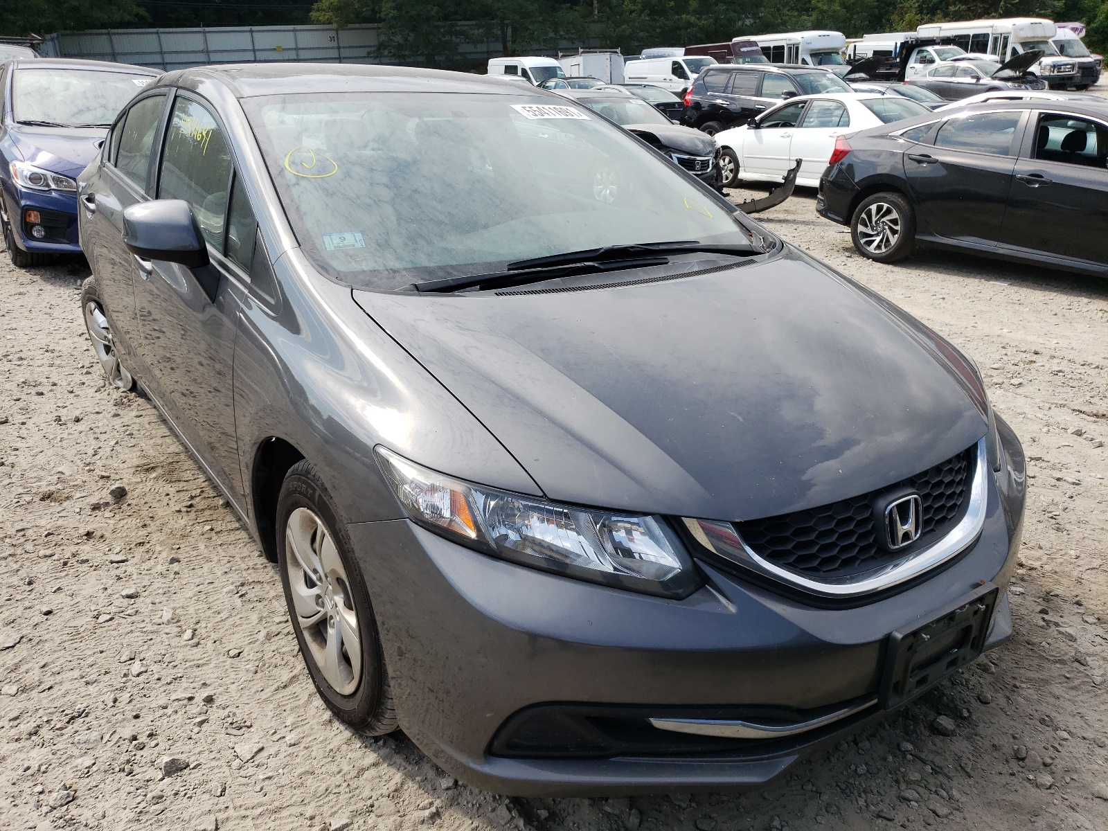 HONDA CIVIC LX 2013 with VIN 2HGFB2F5XDH569508 - Photo from auction