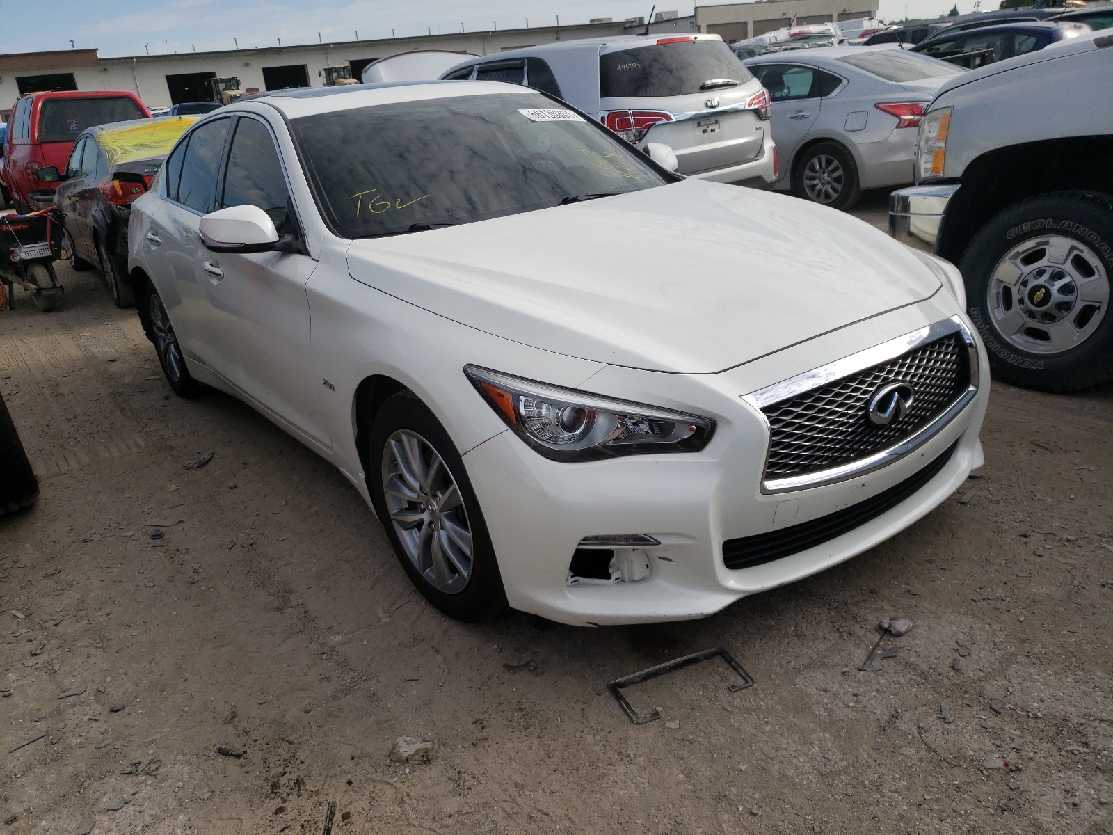 INFINITI Q50 BASE 2016 with VIN JN1CV7AR5GM253499 - Photo from auction