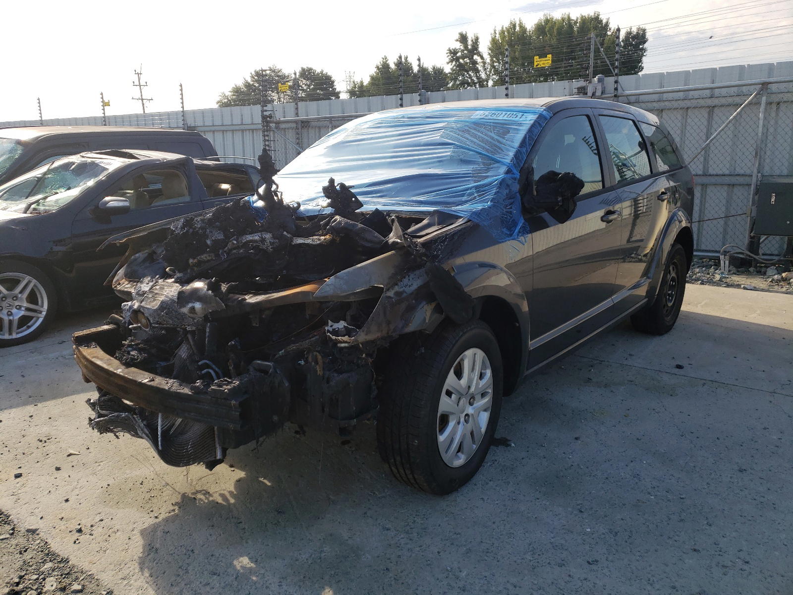 Photo 2 from auction – 2014 DODGE JOURNEY SE with VIN 3C4PDCAB7ET151383