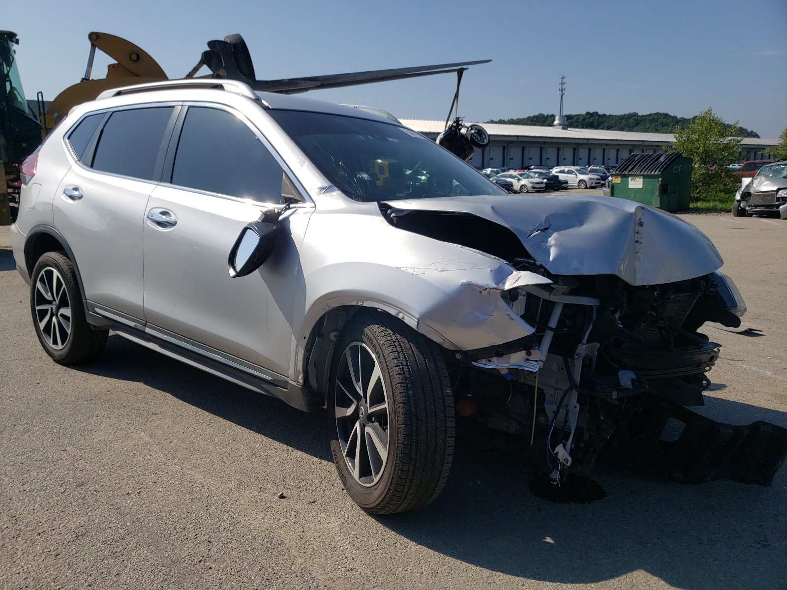 NISSAN ROGUE S 2019 with VIN 5N1AT2MV2KC805749 - Photo from auction