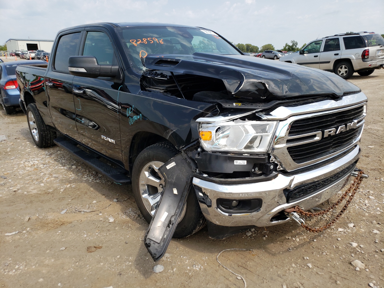Photo 1 from auction – 2019 RAM 1500 BIG H with VIN 1C6RREMT6KN828596