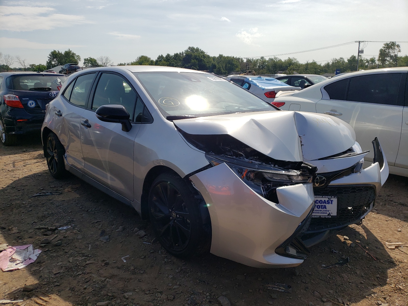 TOYOTA COROLLA SE 2021 with VIN JTND4MBE9M3139386 - Photo from auction