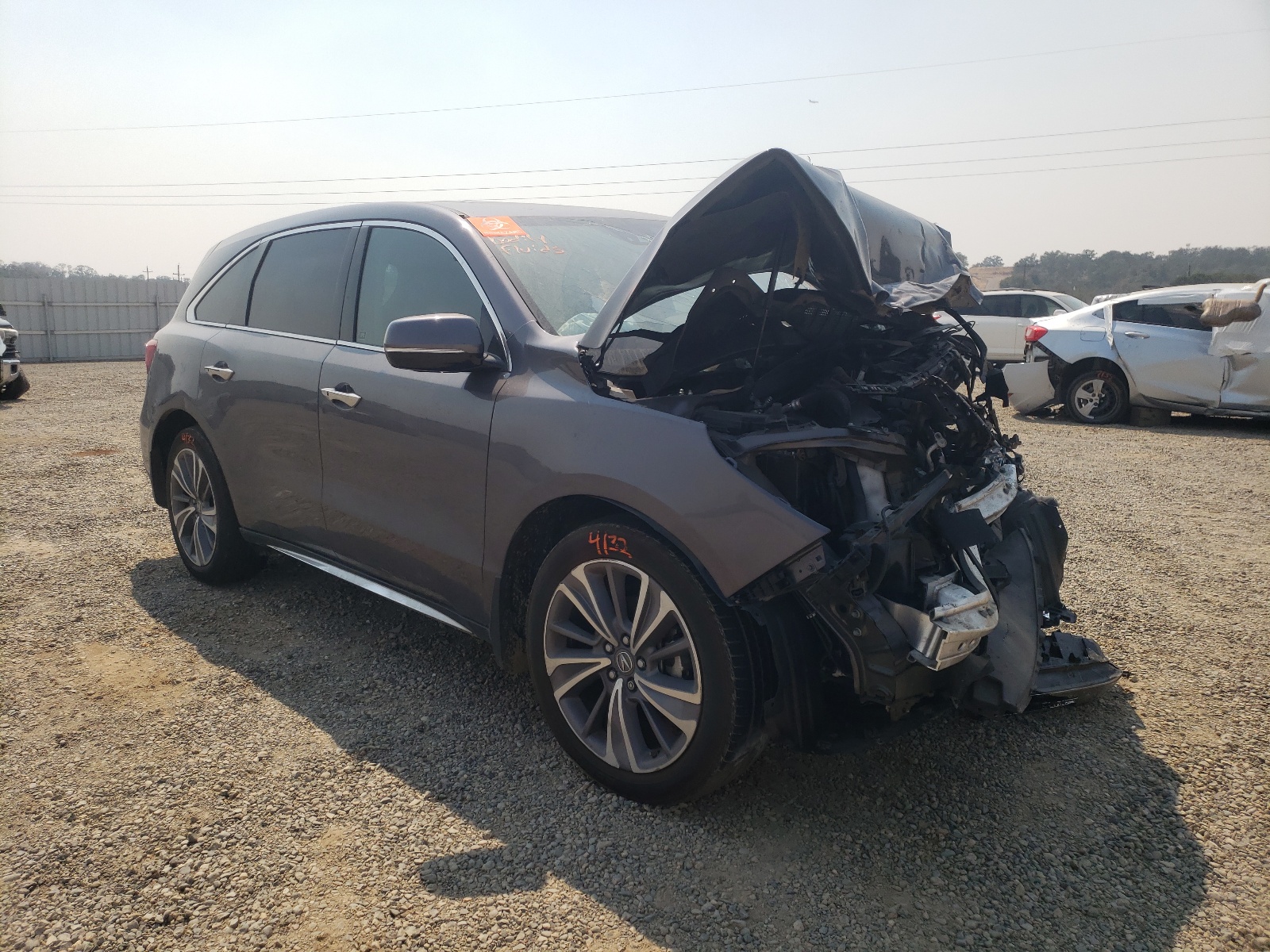 ACURA MDX TECHNO 2017 with VIN 5J8YD4H54HL008614 - Photo from auction