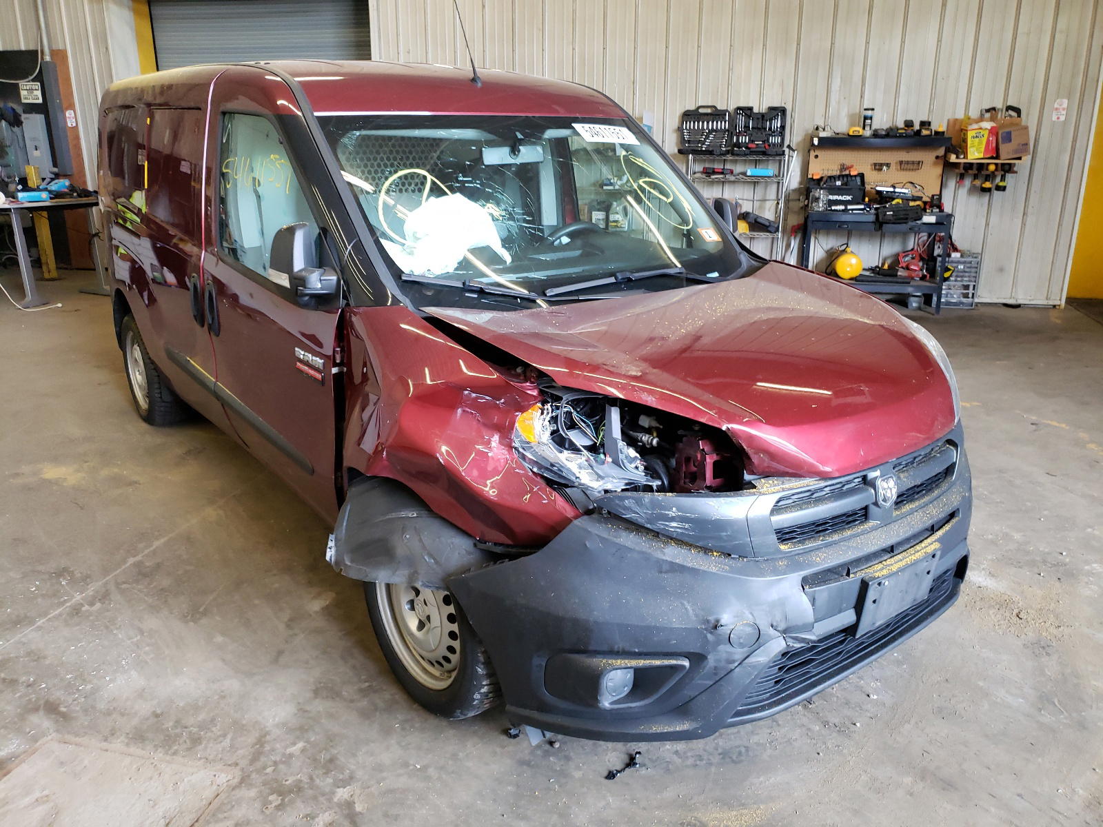 RAM PROMASTER 2018 with VIN ZFBERFAB1J6L16345 - Photo from auction