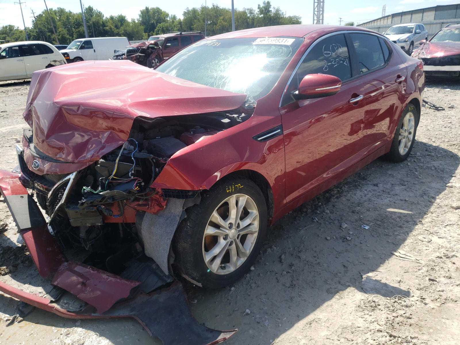 Photo 2 from auction – 2012 KIA OPTIMA EX with VIN 5XXGN4A7XCG007639
