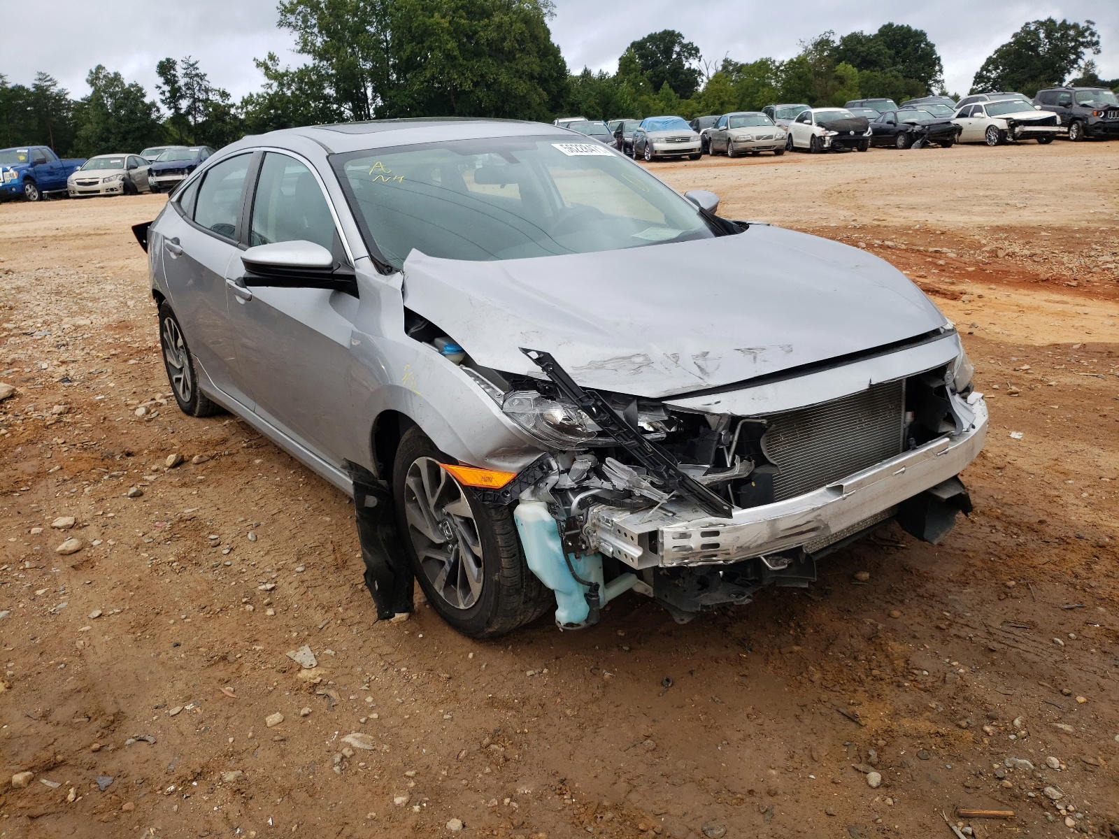 HONDA CIVIC EX 2018 with VIN 2HGFC2F76JH560539 - Photo from auction