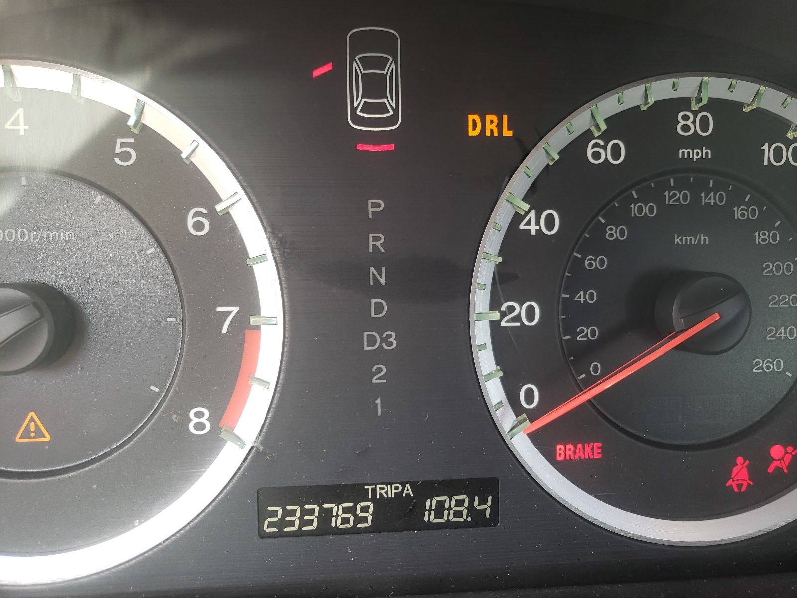 Photo 8 from auction – 2008 HONDA ACCORD EXL with VIN JHMCP26848C069459