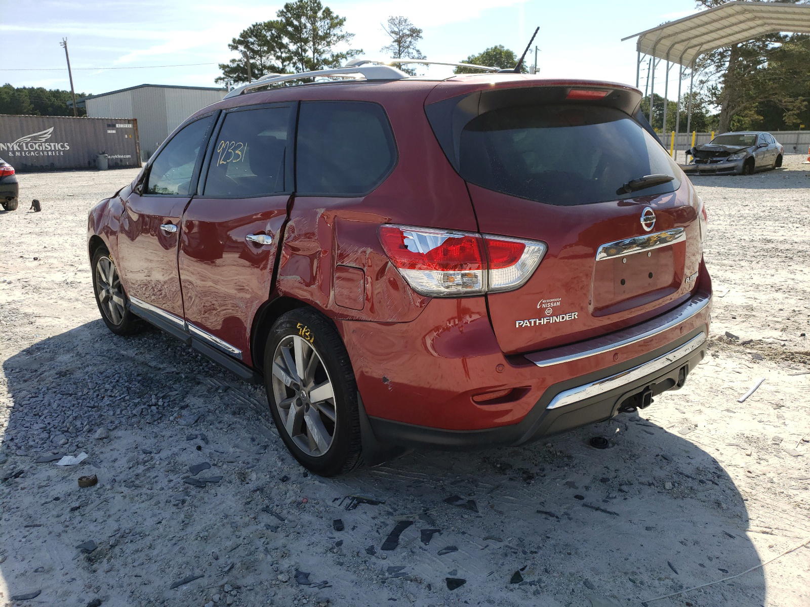 Photo 3 from auction – 2015 NISSAN PATHFINDER with VIN 5N1AR2MN3FC697890