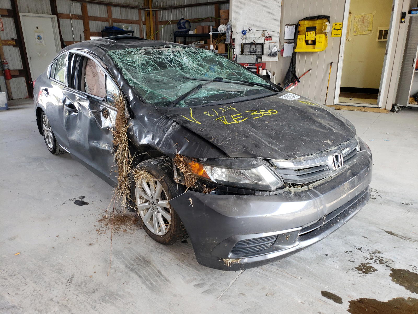 HONDA CIVIC EX 2012 with VIN 19XFB2F85CE001783 - Photo from auction