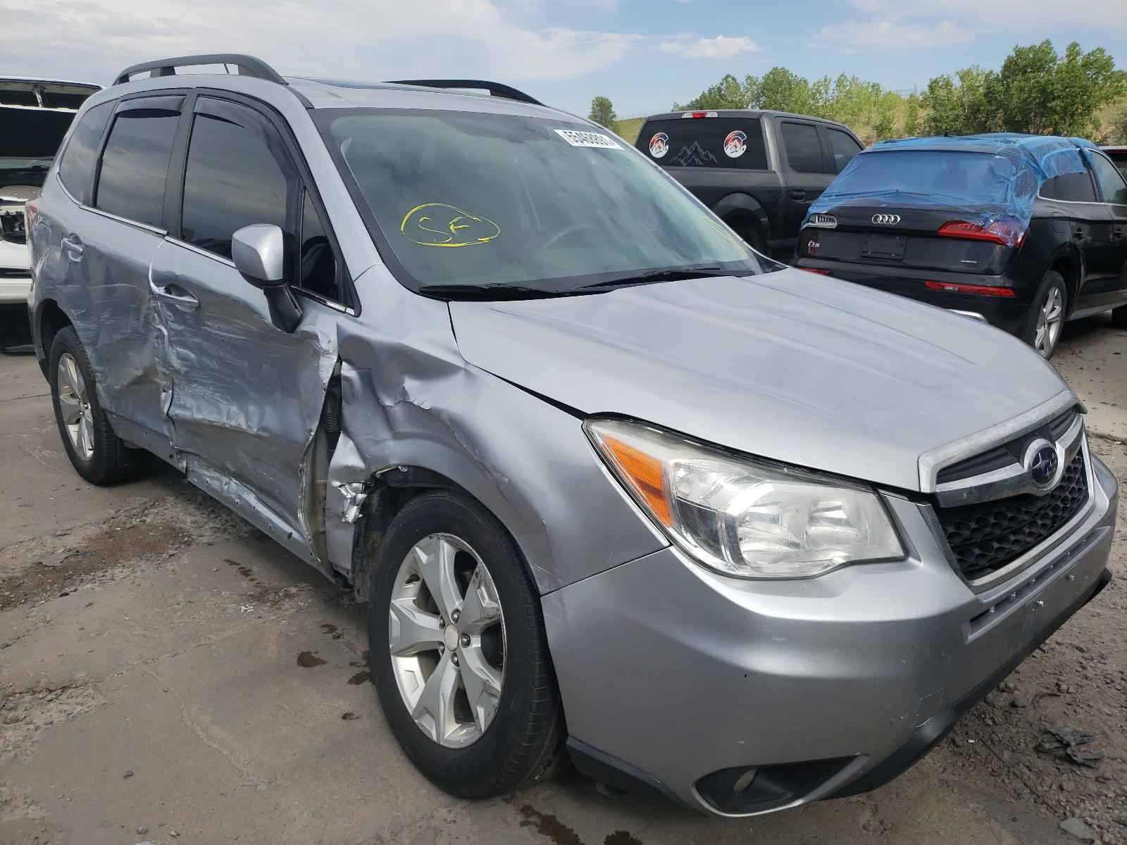SUBARU FORESTER 2 2014 with VIN JF2SJAJC1EH525566 - Photo from auction