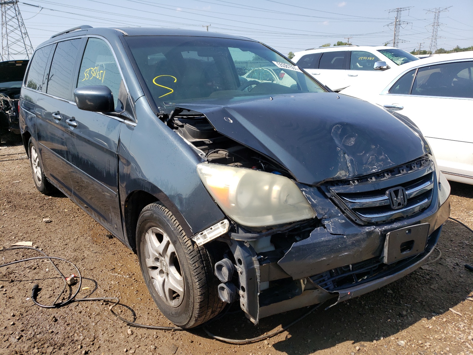 Photo 1 from auction – 2005 HONDA ODYSSEY EX with VIN 5FNRL38705B135408