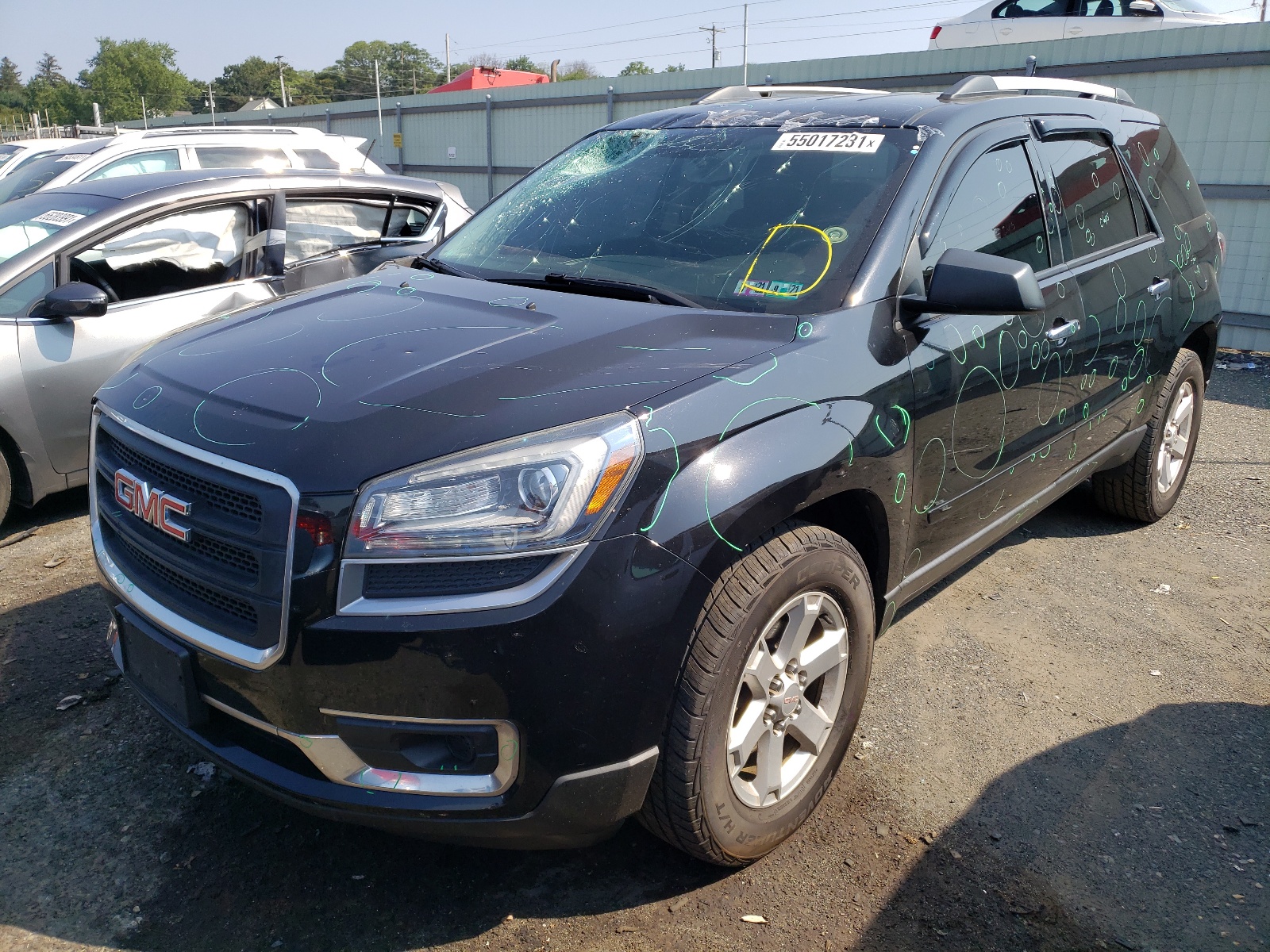 Photo 2 from auction – 2016 GMC ACADIA SLE with VIN 1GKKRNED6GJ106484